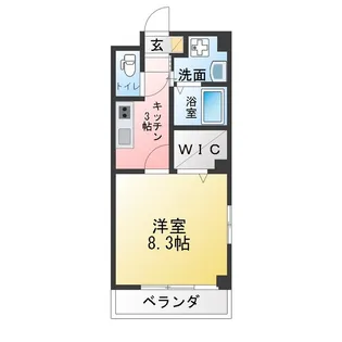 プレミアムキャッスル鳴海【5階】の間取り