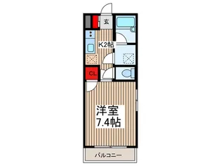 ライジングハウス【2階】の間取り