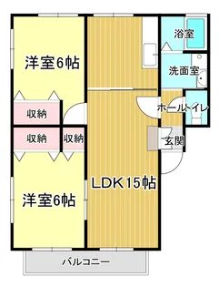 ボルベール【1階】の間取り
