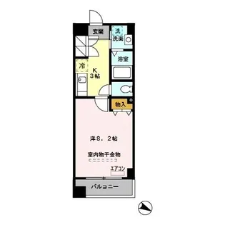 ウィスタリア【7階】の間取り