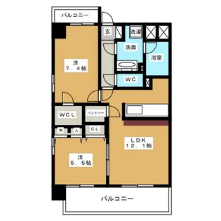 Angeaile【2階】の間取り