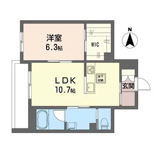 シャーメゾン セルディーナ【1階】の間取り