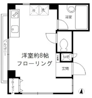 バンベール【3階】の間取り