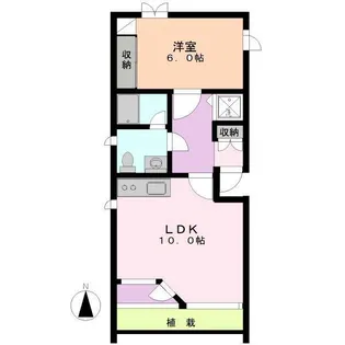 ベルデューレU【1階】の間取り