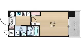 エスライズ北堀江スワン【5階】の間取り