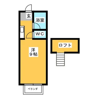 ハイユニメント城山 C【2階】の間取り