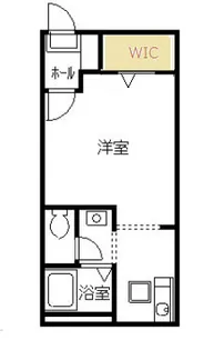 ビィラージュ立花【1階】の間取り