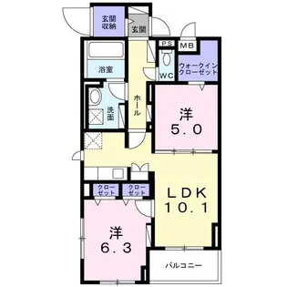 ヴァンティアンII日吉【4階】の間取り
