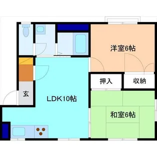 ディアスミント【1階】の間取り