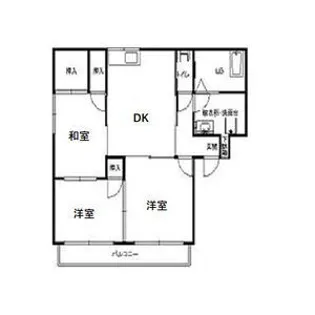 クレセント・レジデンスA【2階】の間取り