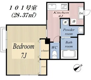 CASA LARGO【1階】の間取り