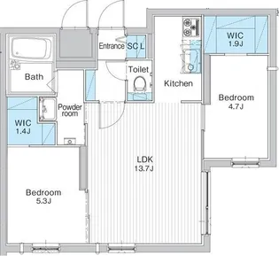 JANUS(ジェイナス)residences南平岸ステージ【4階】の間取り