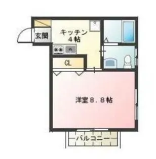 新大成コーポ【2階】の間取り