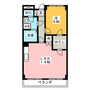 プレジール高松【3階】の間取り