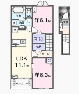 リアン・ノード【2階】の間取り