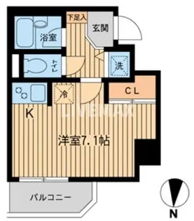 ジョイシティ住吉II【5階】の間取り