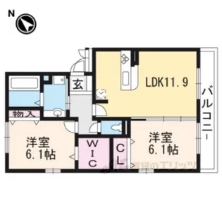 セジュールクオン【3階】の間取り