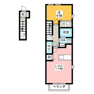 ウィスティリア 1【1階】の間取り