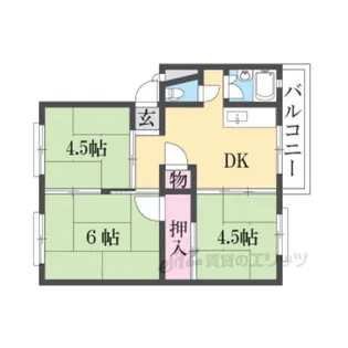 伊丹池尻団地1号棟【5階】の間取り