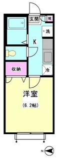 パピヨン南大井【1階】の間取り