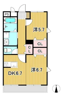 CASA WIN【2階】の間取り