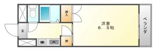 ギャレ豊津【3階】の間取り