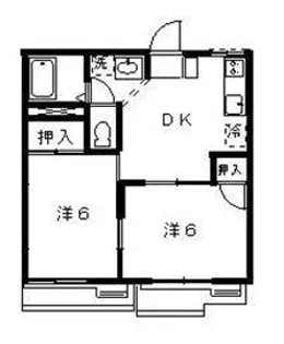 パールハイツ【2階】の間取り