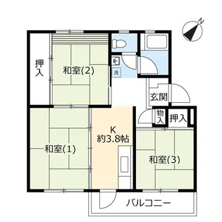 UR西上尾第一【3階】の間取り