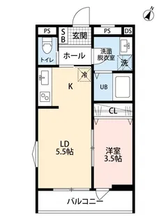 リーブルファイン浦和美園【1階】の間取り