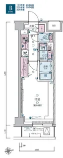 リヴシティ成増ミュジオ【3階】の間取り
