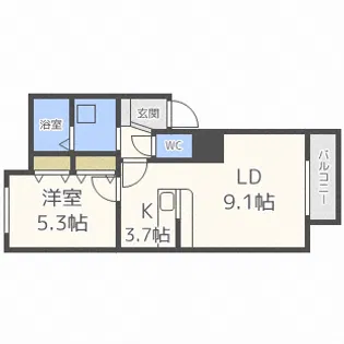 ラフォンテ【1階】の間取り