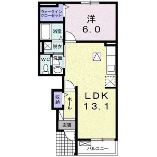 イリーデ A【1階】の間取り
