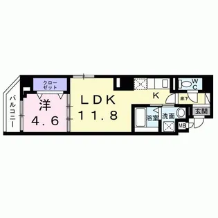 ハルモニア【4階】の間取り