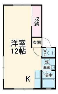 ナギサハイツ1【2階】の間取り