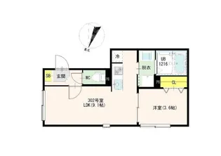 Hana House 小岩【3階】の間取り