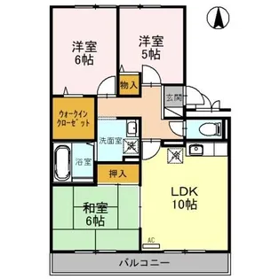 ロビュスト三栄II【2階】の間取り