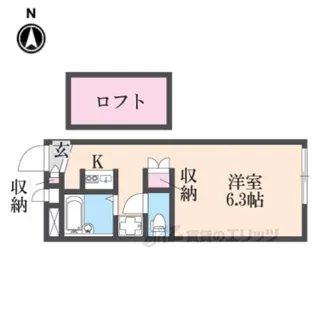 レオパレス武庫之荘【1階】の間取り