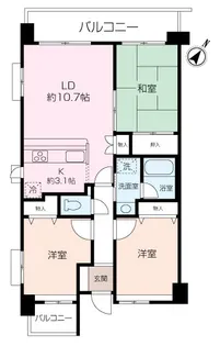 Salle de Verdure【2階】の間取り