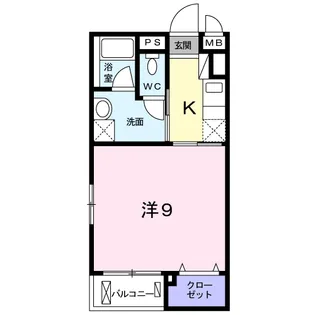 ワイズ・オハナ【4階】の間取り