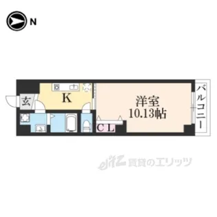 朱雀館【5階】の間取り