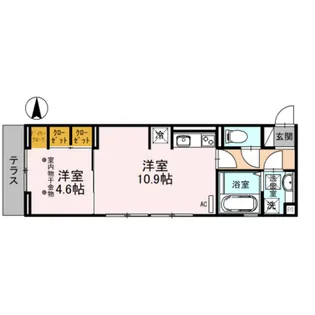 グランドコート堤町【1階】の間取り