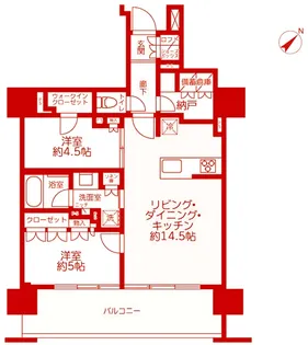 レ・ジェイド新横浜【2階】の間取り