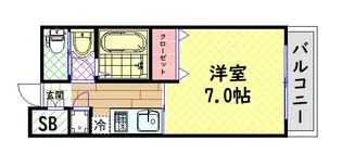 Grand-K靭公園【8階】の間取り