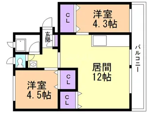 アシストシーサイドマンション【4階】の間取り