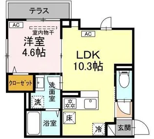 グラナーデ堀切【1階】の間取り