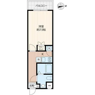 BEVERLY HOMES 下赤塚【2階】の間取り