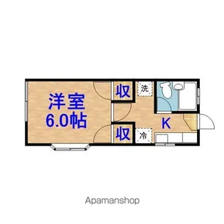サンハイツ大芝【1階】の間取り