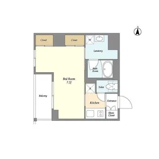 バウスフラッツ住吉【5階】の間取り