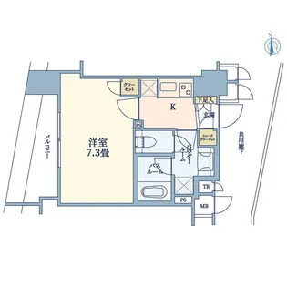 クオリア門前仲町【10階】の間取り