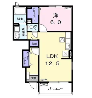 エスペランサ K【1階】の間取り